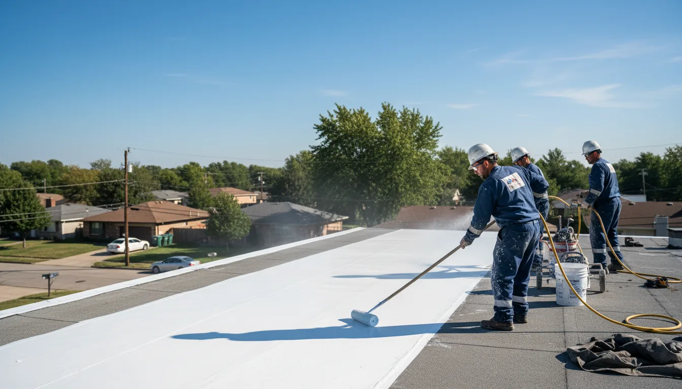 Commercial roof coating in Newsoms, VA near me
